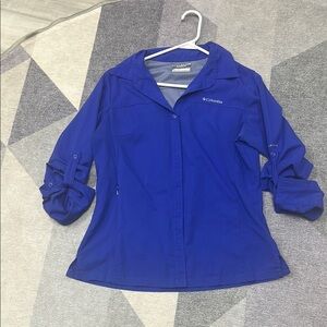 Columbia Blue Button-Up Shirt